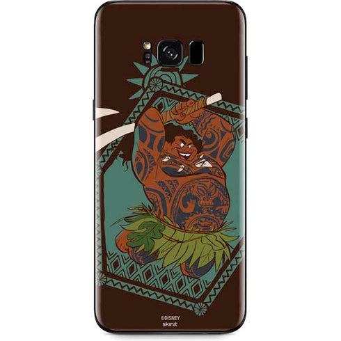 Disney Moana Maui Ready To Fight Galaxy S8 Plus Skin